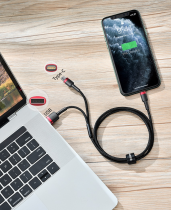 Baseus PD Cable 2 in 1 USB to Type-C/Lightning Black