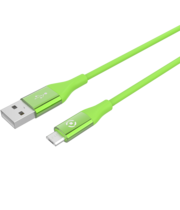 Celly Color Data Cable Extra Strong Micro Usb Πράσινο