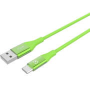 Celly Color Data Cable Extra Strong Usb Type-C Πράσινο