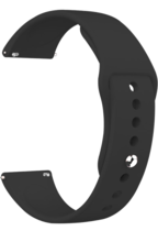 Vivid Universal Watch Strap Silicone 22mm Black