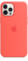 Apple Silicone Case iPhone 12 Pro Max with MagSafe Pink Citrus