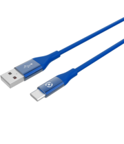 Celly Color Data Cable Extra Strong Usb Type-C Blue