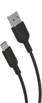 Muvit Cable USB to Type C 3A 1.2m 100% Recyclable Black