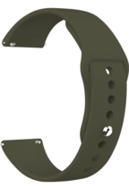 Vivid Universal Watch Strap Silicone 22mm Olive Green