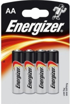 Energizer Battery Alkaline Power AA Pack 4pieces