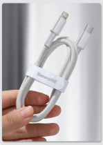 Baseus High Density Braided Fast Charging Data Cable Type-C to Lightning PD 20W 2m White