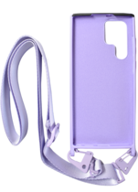Vivid Silicone Case Strap Samsung Galaxy S22 Ultra Lilac
