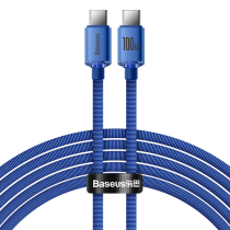 Baseus Crystal Shine Series PD Cable Type-C to Type-C 100W 2m Blue