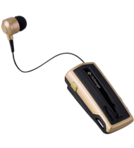 iXchange Stereo Bluetooth Headset Retractable with Vibration Gold