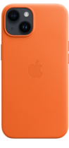 Apple Leather Case iPhone 14 with MagSafe Orange