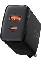 Baseus Compact Quick Charger Type-C/USB 20W Black