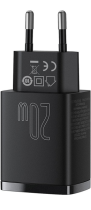 Baseus Compact Quick Charger Type-C/USB 20W Black