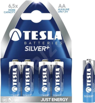 Tesla Alcaline Battery AA Silver Pack 4pieces