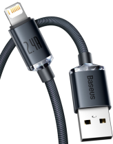 Baseus Crystal Shine Series Cable USB to Lightning 2.4A 1.2m Black