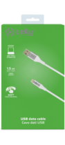 Celly Color Data Cable Extra Strong Usb Type-C Λευκό