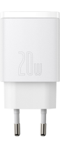 Baseus Compact Quick Charger Type-C/USB 20W White