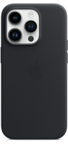 Apple Leather Case iPhone 14 Pro with MagSafe Midnight