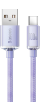 Baseus Crystal Shine Series Cable USB to Type-C 100W 1.2m Lilac