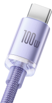 Baseus Crystal Shine Series Cable USB to Type-C 100W 1.2m Lilac