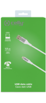 Celly Color Data Cable Extra Strong Micro Usb Λευκό