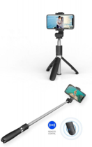 Tech-Protect Wireless Selfie Stick Tripod Black