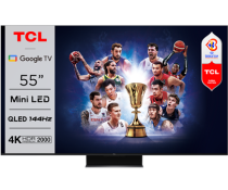 TCL 55C845 Τηλεόραση 55'' 4K Mini-LED 144hz TV με QLED, Google TV and 2.1 Onkyo sound syste