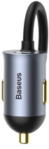 Baseus Car Charger Share Together 2xUSB/2xType-C 120W Gray