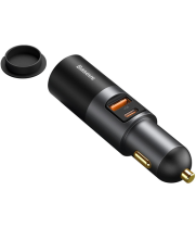 Baseus Car Charger Cigarette Lighter Expansion USB/Type-C PD+QC 120W Gray