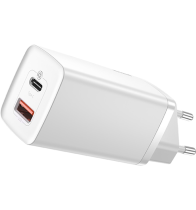 Baseus GaN2 Lite Quick Charger Type-C/USB 65W White