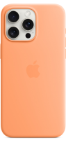 Apple iPhone 15 Pro Max Silicone Case with MagSafe Orange Sorbet