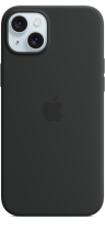 Apple iPhone 15 Plus Silicone Case with MagSafe Black