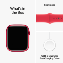 Apple Watch Series 9 GPS 45mm (PRODUCT)RED Aluminium Case with (PRODUCT)RED Sport Band M/L