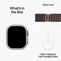 Apple Watch Ultra 2 GPS + Cellular 49mm Titanium Case with Indigo Alpine Loop Medium