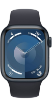 Apple Watch Series 9 GPS 41mm Midnight Aluminium Case with Midnight Sport Band M/L