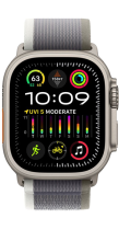 Apple Watch Ultra 2 GPS + Cellular 49mm Titanium Case with GreenGrey Trail Loop S/M