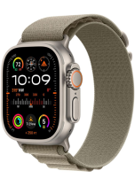 Apple Watch Ultra 2 GPS + Cellular 49mm Titanium Case with Olive Alpine Loop Small