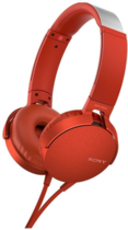 Sony Headphones MDR-XB550AP Red