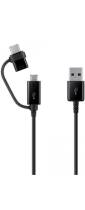 Samsung Car Charger 15W Combo Cable Type-C/USB Black
