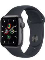 Apple Watch SE GPS Space Grey Aluminium Case 44mm with Midnight Sport Band