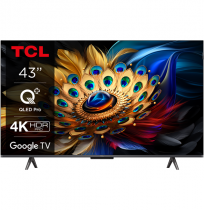 TCL 43C61B TV 4K QLED with Google TV and Game Master 3.0