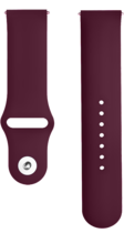 Vivid Universal Watch Strap Silicone 22mm Wine Red