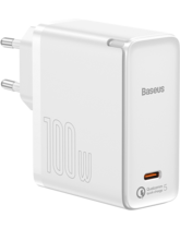 Baseus Travel Charger GaN2 QC 5.0 Type-C 100W + Cable Type-C 100W 1.5m White