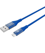 Celly Color Data Cable Extra Strong Micro Usb Μπλέ