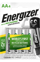 Energizer Rechargable Batteries AA 1300mAh
