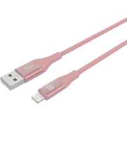 Celly Color Data Cable Extra Strong Lightning Usb Pink
