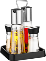 Lamart LT7019 Salt and Pepper Shaker-Oil and Vinegar Bottle Set