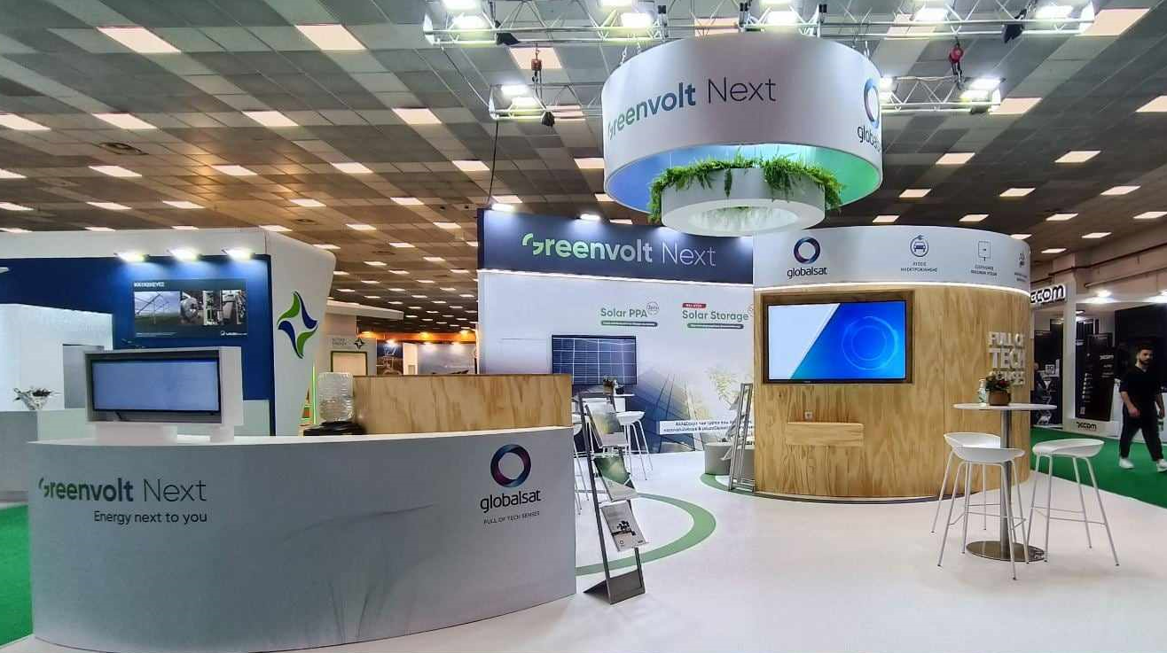 To περίπτερο των 2 εταιρειών στην έκθεση Renewable Energytech.