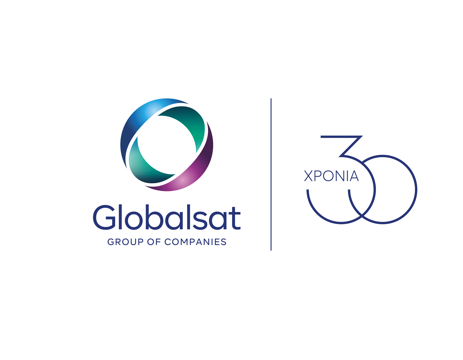 GLOBALSAT logo 30 years final